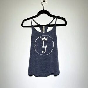 LORNA JANE LIFE WOMEN GREY CROSS STRAP TANK